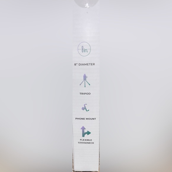 NIB 8 Inch Ring Light  w/tripod - Picture 3 of 4